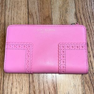 Tory Burch Block T pink wallet